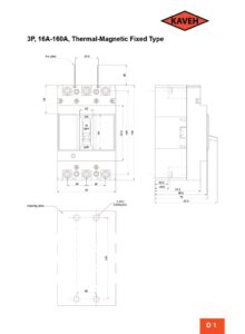 کلید اتوماتیک MCCB سه فاز