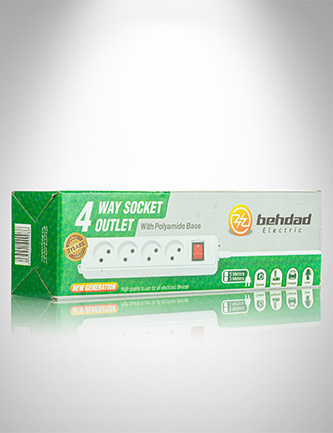 چهارخانه 3 متری بدون ارت بهداد الکتریک مدل پارس