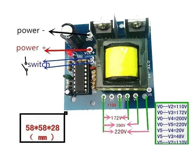 ماژول اینورتر DC به AC مدل 150 وات Inverter