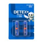 باتری نیم قلمی آلکالاین دوتایی Detex+ Alkaline LR03 1.5V AAA
